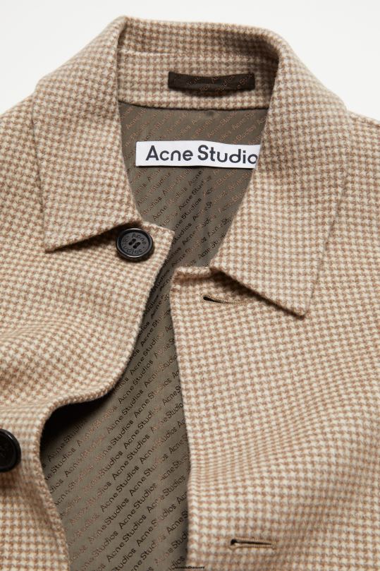 Acne Studios vaatteet mahonkinruskea/norsunluuvalkoinen 0VF2B898 koiranhampainen vyötakki