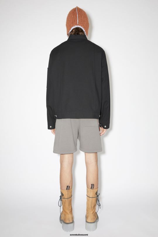 Acne Studios vaatteet musta 0VF2B915 puuvillasekoitettu päällyspaita