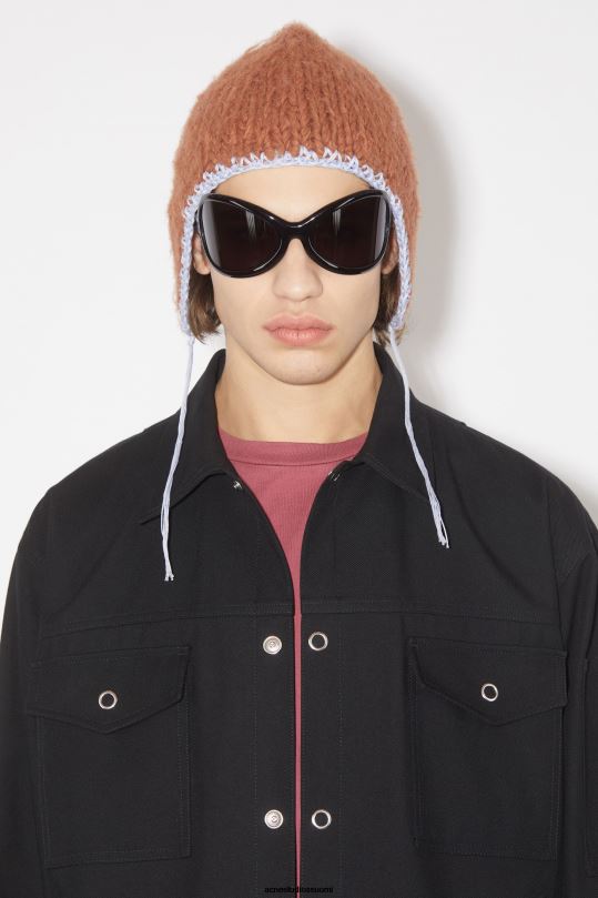 Acne Studios vaatteet musta 0VF2B915 puuvillasekoitettu päällyspaita