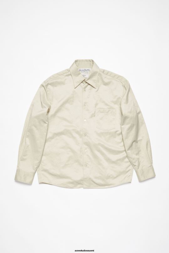 Acne Studios vaatteet norsunluun valkoinen 0VF2B892 nylon päällyspaita