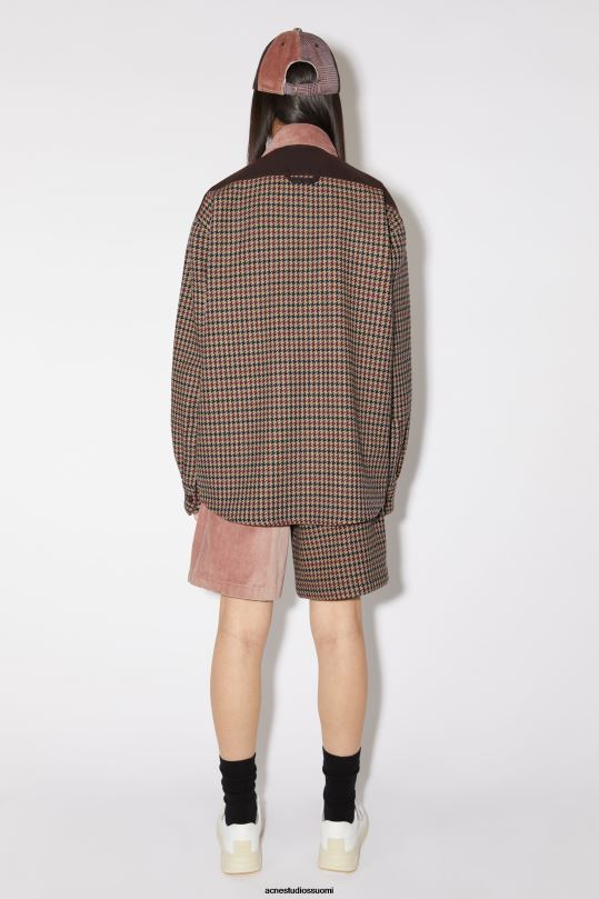Acne Studios vaatteet pinkki/violetti 0VF2B28 tilkkutyöpaita unisex