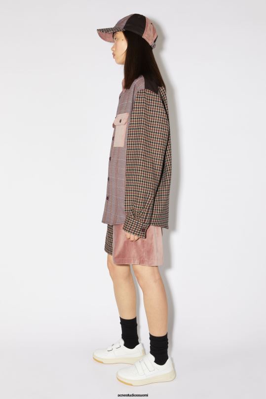 Acne Studios vaatteet pinkki/violetti 0VF2B28 tilkkutyöpaita unisex