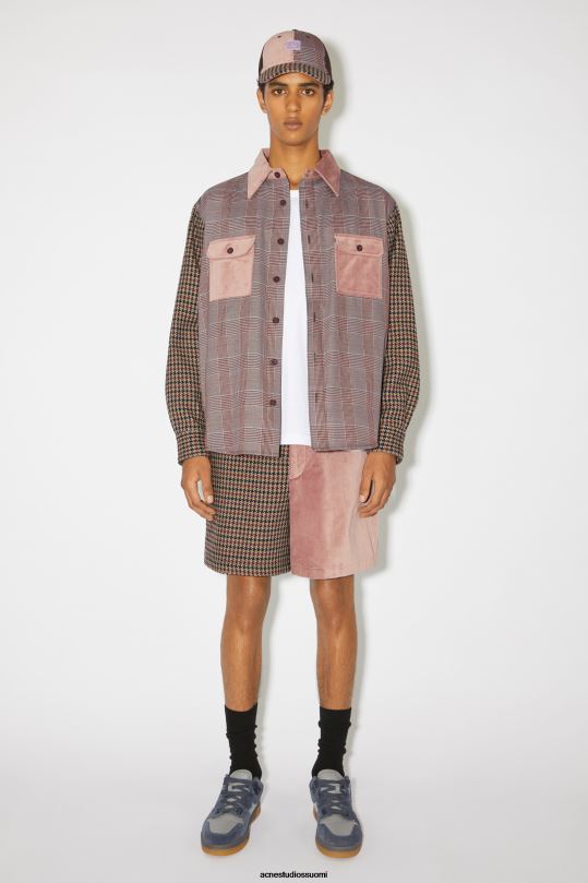 Acne Studios vaatteet pinkki/violetti 0VF2B906 tilkkutyöpaita unisex