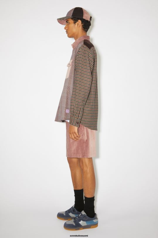 Acne Studios vaatteet pinkki/violetti 0VF2B906 tilkkutyöpaita unisex