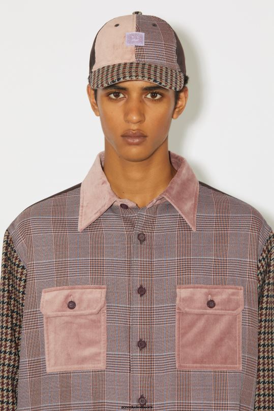 Acne Studios vaatteet pinkki/violetti 0VF2B906 tilkkutyöpaita unisex