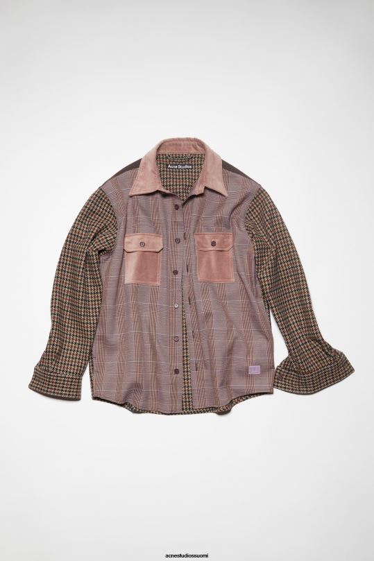 Acne Studios vaatteet pinkki/violetti 0VF2B906 tilkkutyöpaita unisex