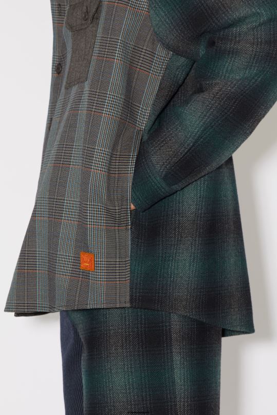 Acne Studios vaatteet sinivihreä 0VF2B904 tilkkutyöpaita unisex