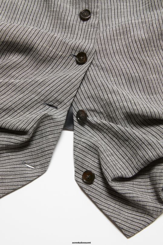 Acne Studios vaatteet harmaa melansi 0VF2B173 olkapäältä liivin toppi