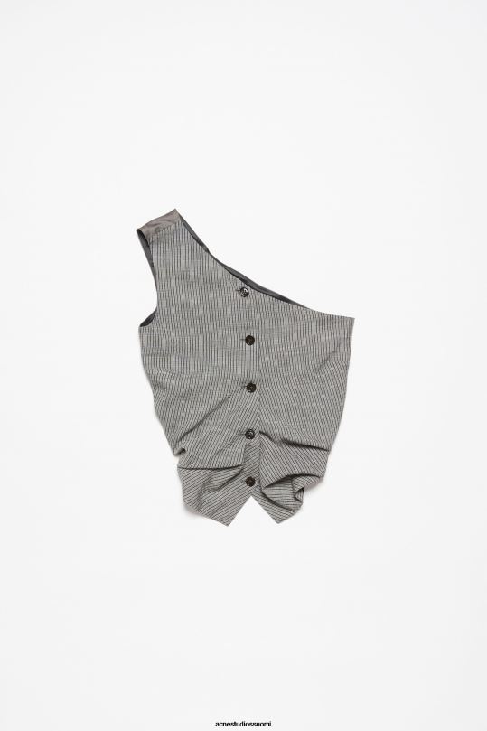Acne Studios vaatteet harmaa melansi 0VF2B173 olkapäältä liivin toppi