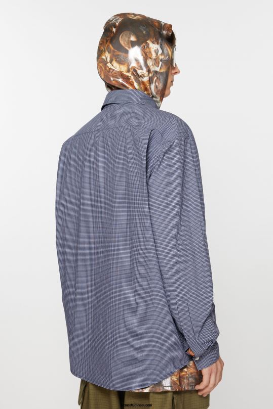 Acne Studios vaatteet laivasto 0VF2B987 pitkähihainen paita