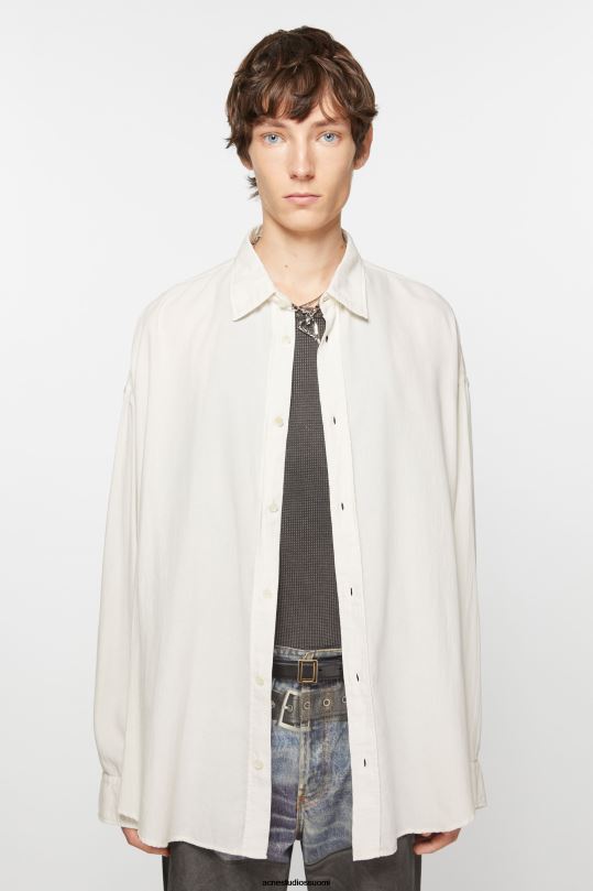 Acne Studios vaatteet luonnonvalkoinen 0VF2B989 napillinen paita