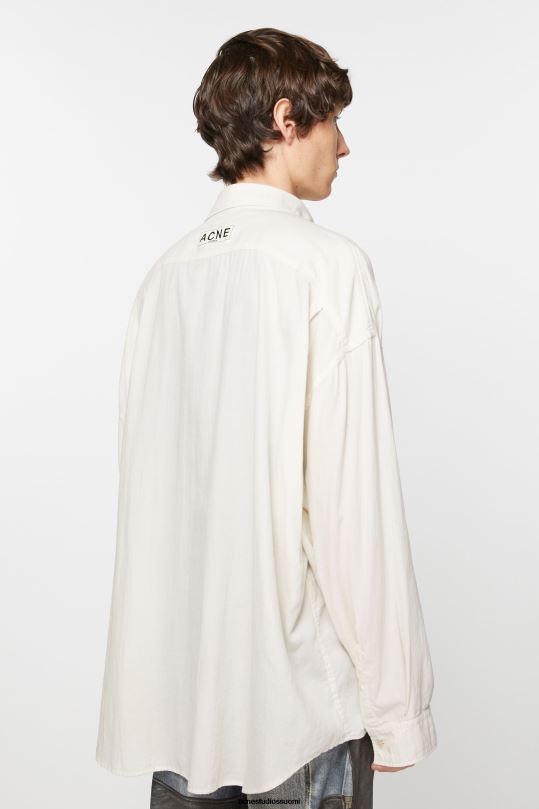 Acne Studios vaatteet luonnonvalkoinen 0VF2B989 napillinen paita