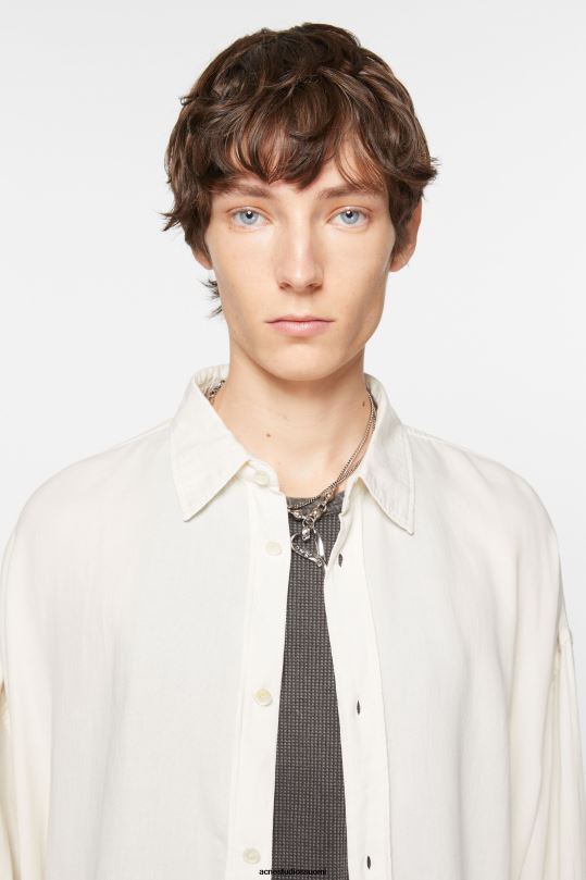 Acne Studios vaatteet luonnonvalkoinen 0VF2B989 napillinen paita