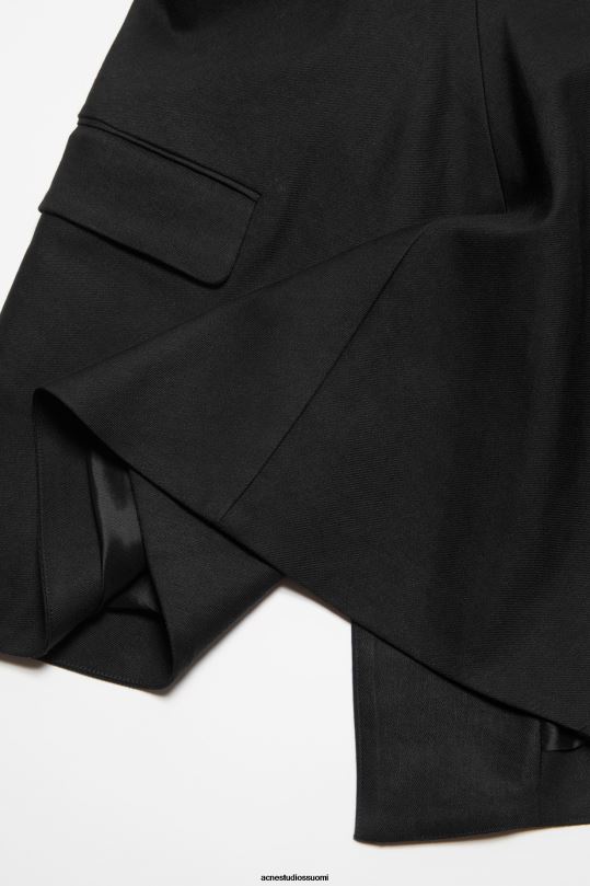 Acne Studios vaatteet musta 0VF2B172 hihna puvun toppi