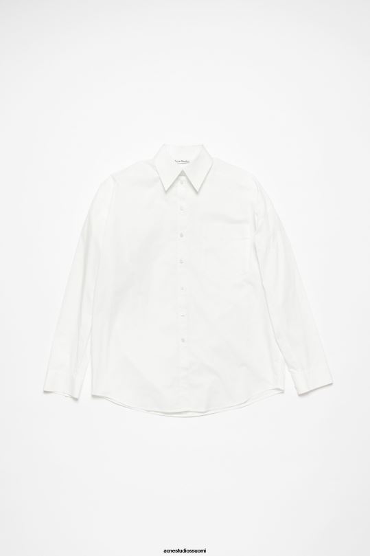 Acne Studios vaatteet optinen valkoinen 0VF2B367 napillinen paita