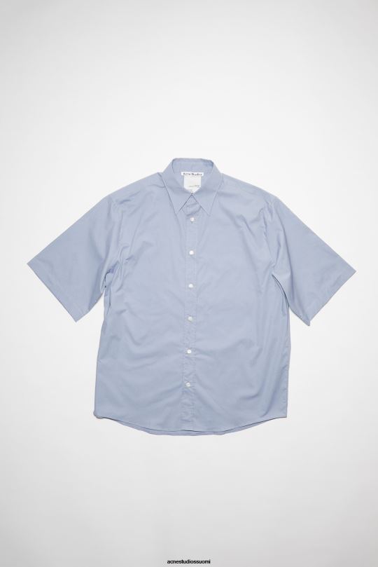 Acne Studios vaatteet pölyinen sininen 0VF2B1004 lyhythihainen nappi