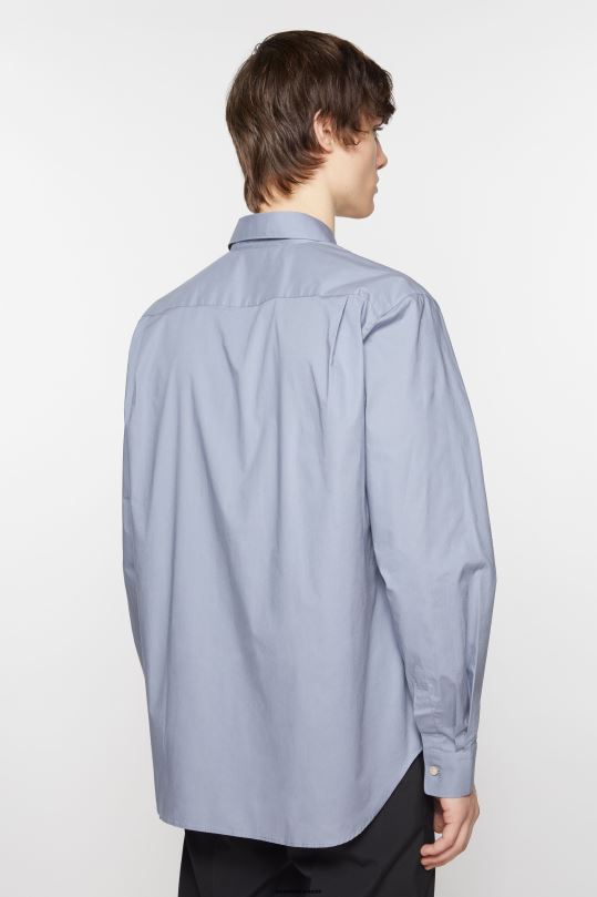 Acne Studios vaatteet pölyinen sininen 0VF2B986 napillinen paita