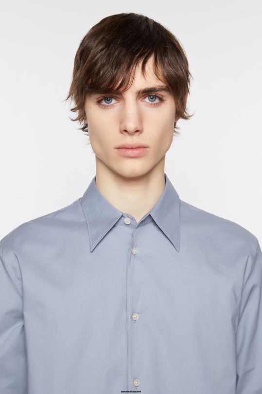 Acne Studios vaatteet pölyinen sininen 0VF2B986 napillinen paita