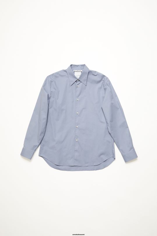 Acne Studios vaatteet pölyinen sininen 0VF2B986 napillinen paita