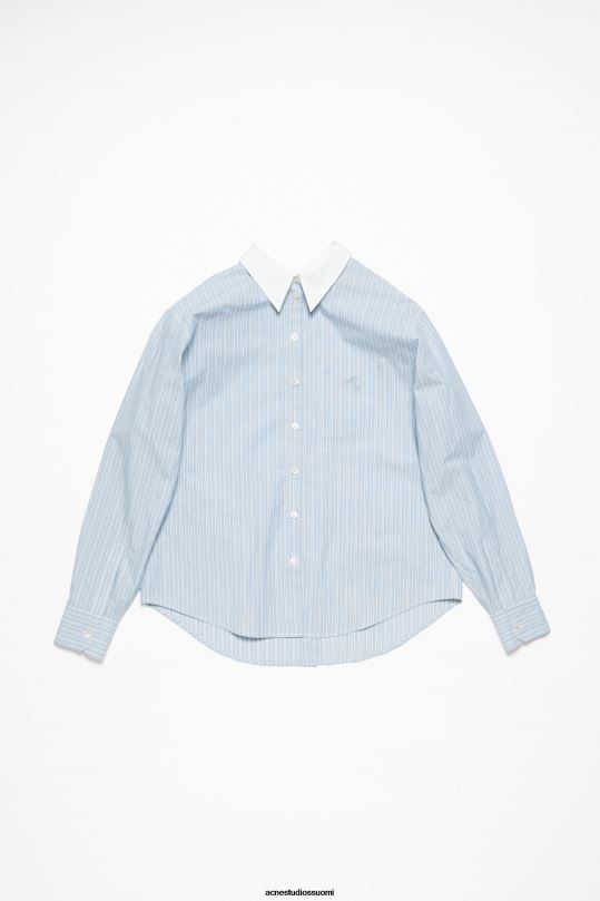 Acne Studios vaatteet sinivalkoinen 0VF2B170 raidallinen paita