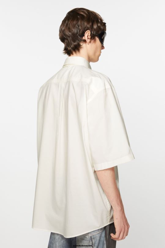 Acne Studios vaatteet valkoinen 0VF2B992 lyhythihainen napillinen paita