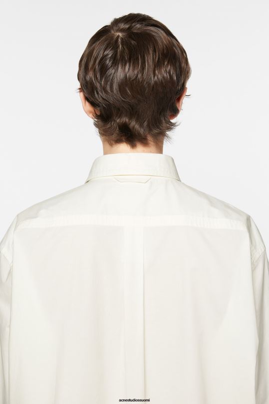 Acne Studios vaatteet valkoinen 0VF2B992 lyhythihainen napillinen paita