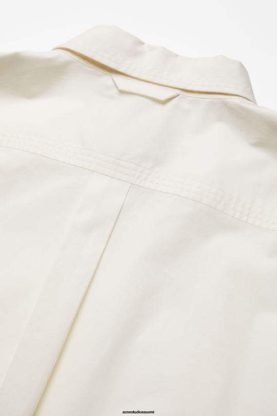 Acne Studios vaatteet valkoinen 0VF2B992 lyhythihainen napillinen paita