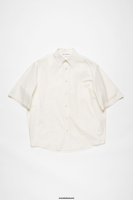 Acne Studios vaatteet valkoinen 0VF2B992 lyhythihainen napillinen paita