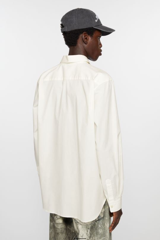 Acne Studios vaatteet valkoinen 0VF2B995 napillinen paita