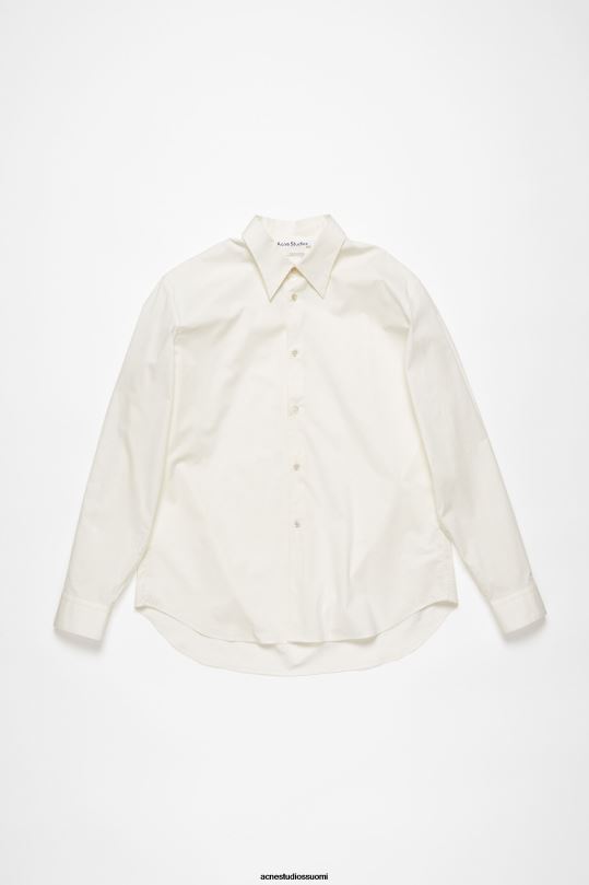 Acne Studios vaatteet valkoinen 0VF2B995 napillinen paita