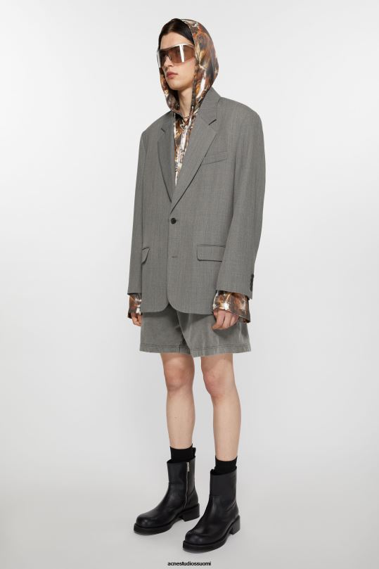Acne Studios vaatteet harmaa melansi 0VF2B954 rennon istuvuuden pukutakki