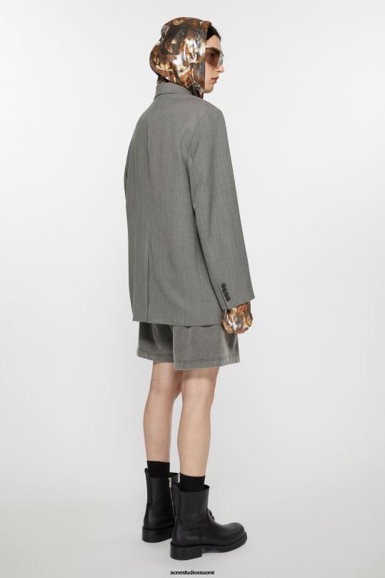Acne Studios vaatteet harmaa melansi 0VF2B954 rennon istuvuuden pukutakki