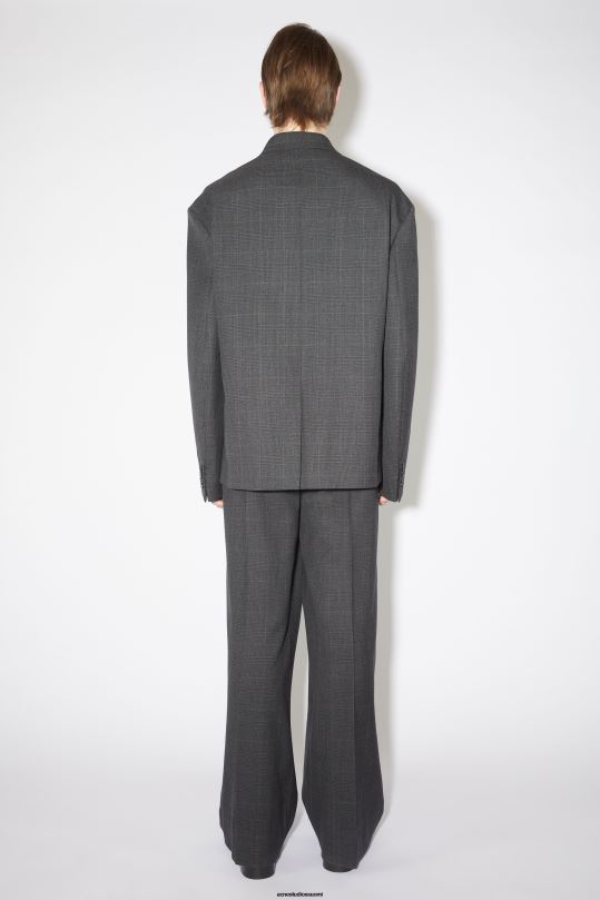 Acne Studios vaatteet harmaa/musta 0VF2B957 rennon istuvuuden pukutakki