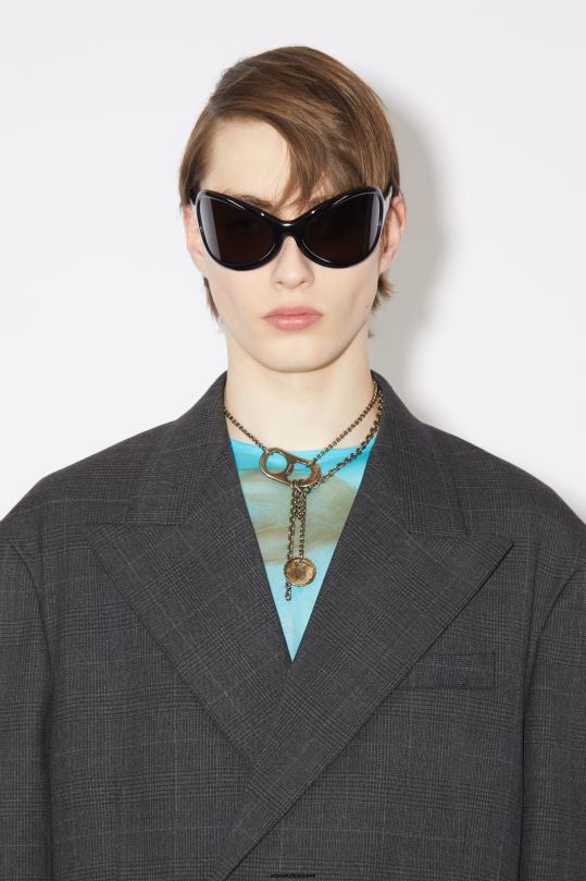 Acne Studios vaatteet harmaa/musta 0VF2B957 rennon istuvuuden pukutakki