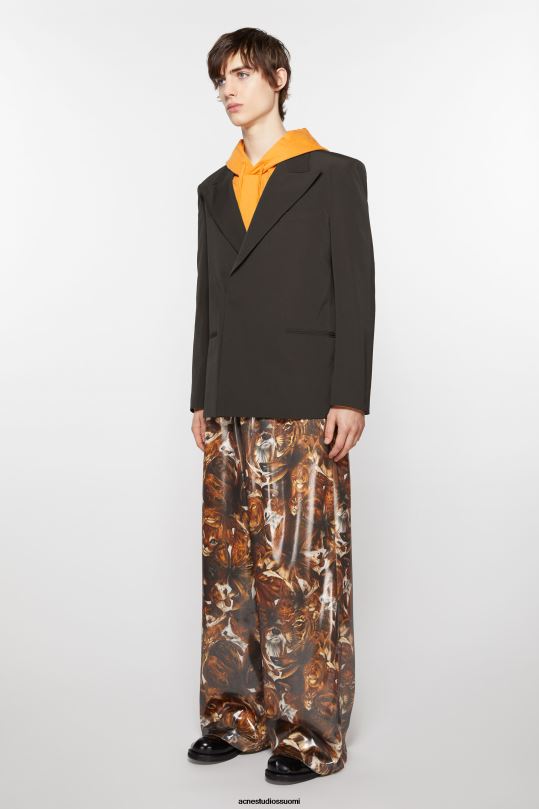 Acne Studios vaatteet kaakaonruskea 0VF2B950 tavallinen pukutakki