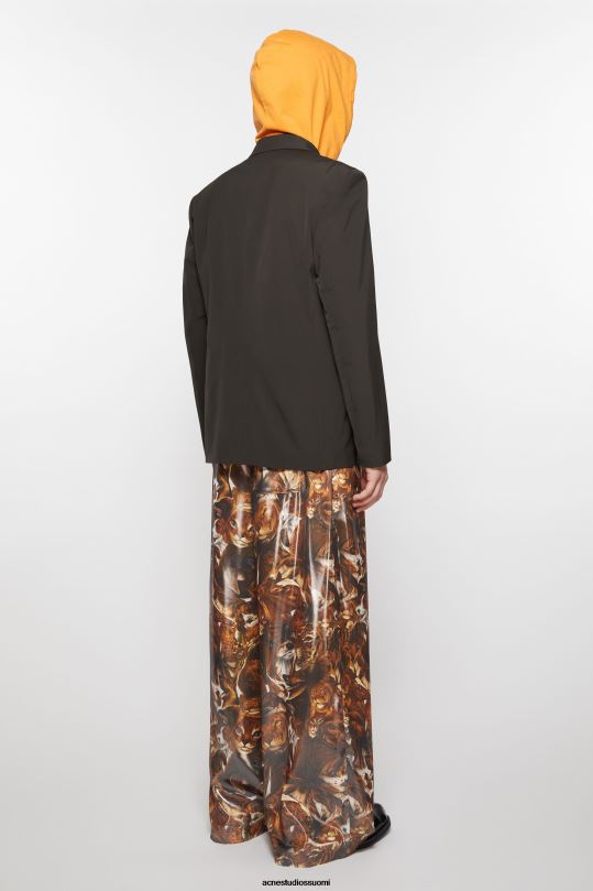 Acne Studios vaatteet kaakaonruskea 0VF2B950 tavallinen pukutakki