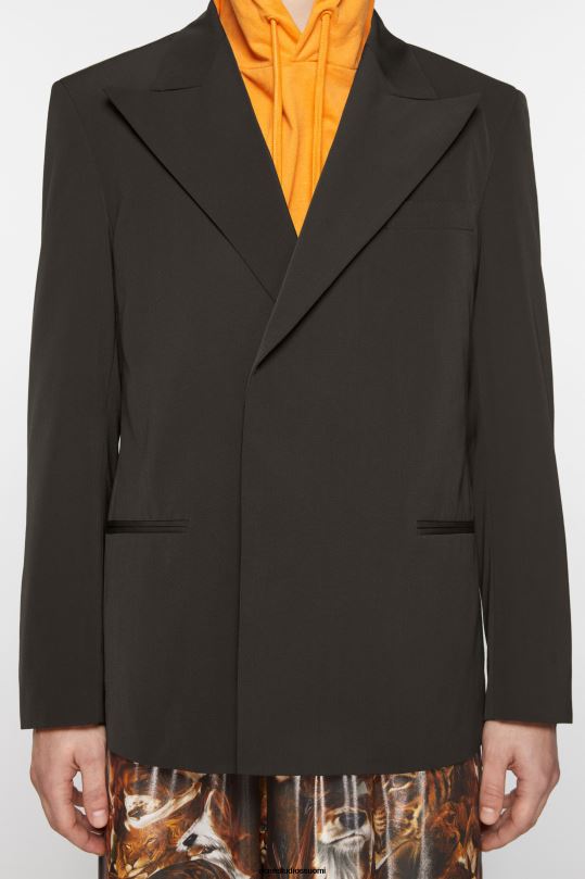 Acne Studios vaatteet kaakaonruskea 0VF2B950 tavallinen pukutakki