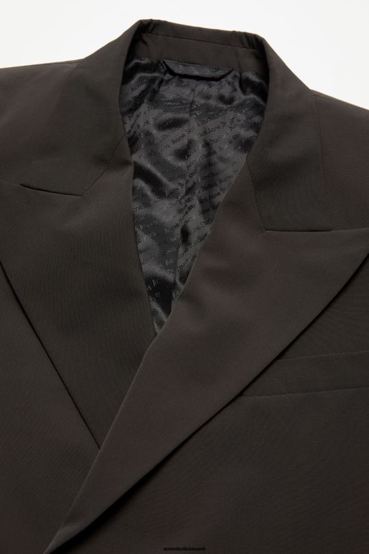 Acne Studios vaatteet kaakaonruskea 0VF2B950 tavallinen pukutakki