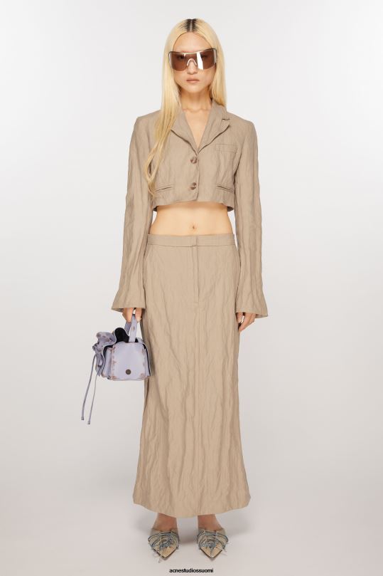 Acne Studios vaatteet kylmä beige 0VF2B122 tavallinen pukutakki