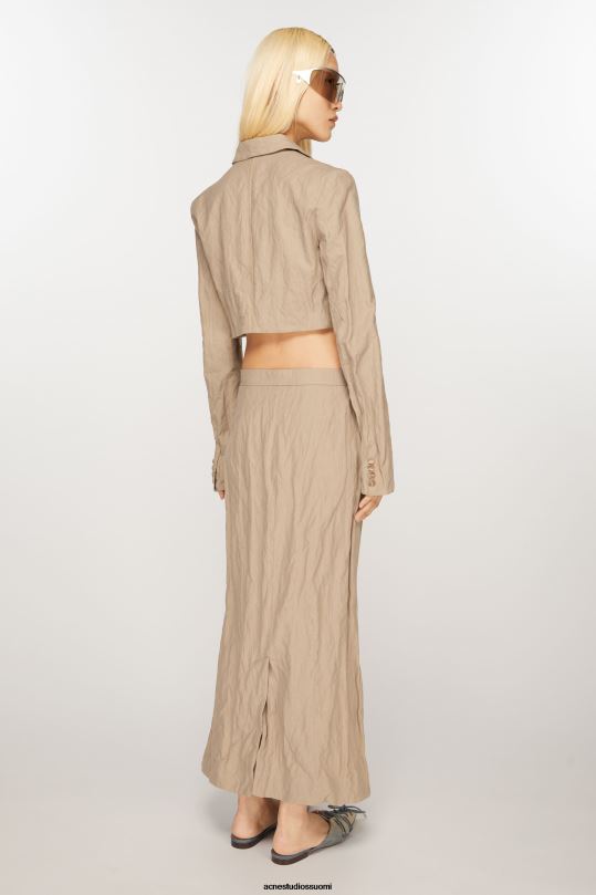 Acne Studios vaatteet kylmä beige 0VF2B122 tavallinen pukutakki