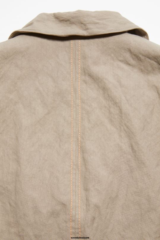Acne Studios vaatteet kylmä beige 0VF2B122 tavallinen pukutakki