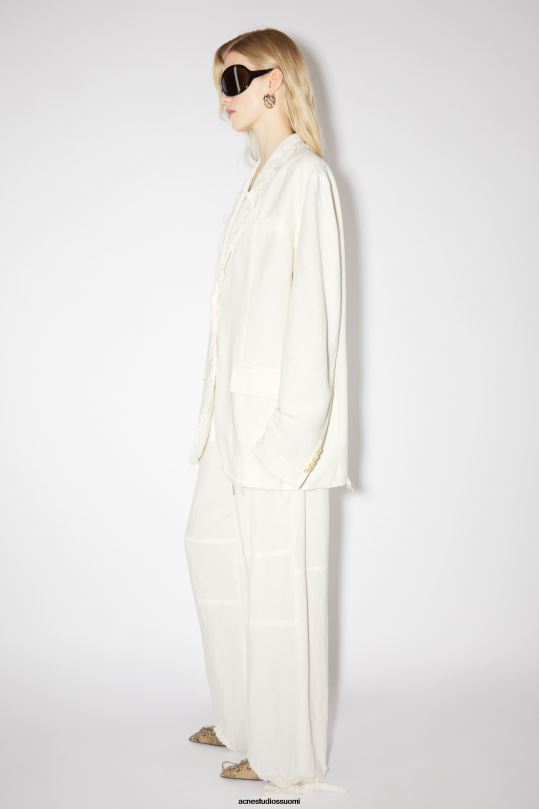 Acne Studios vaatteet lämmin valkoinen 0VF2B136 rennon istuvuuden pukutakki