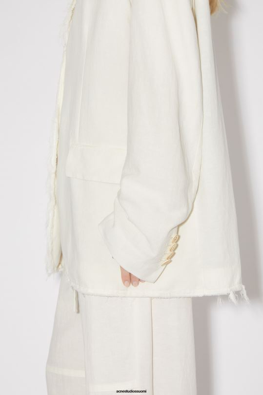 Acne Studios vaatteet lämmin valkoinen 0VF2B136 rennon istuvuuden pukutakki
