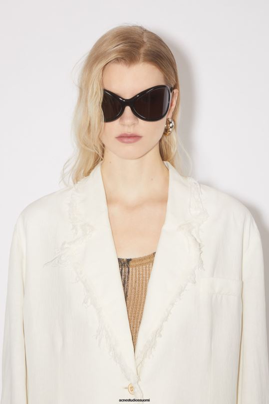 Acne Studios vaatteet lämmin valkoinen 0VF2B136 rennon istuvuuden pukutakki