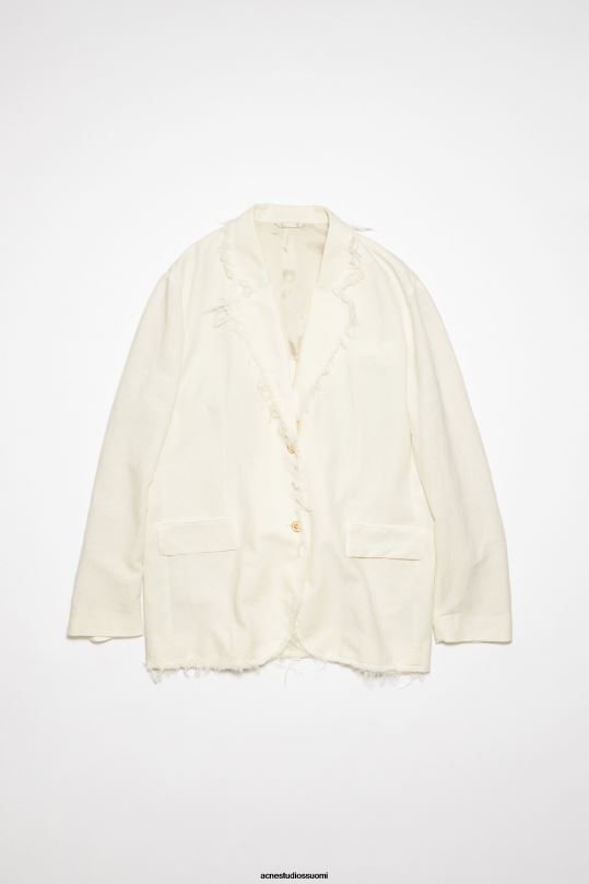 Acne Studios vaatteet lämmin valkoinen 0VF2B136 rennon istuvuuden pukutakki