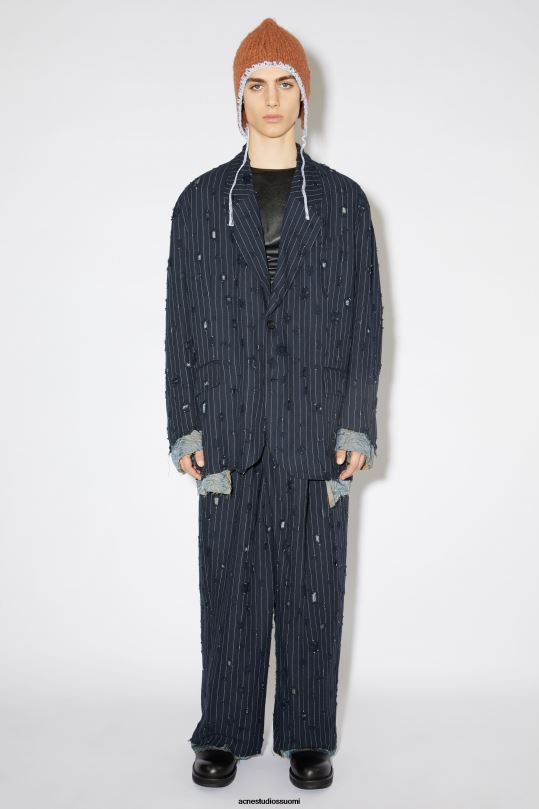 Acne Studios vaatteet laivasto 0VF2B958 oversized fit takki