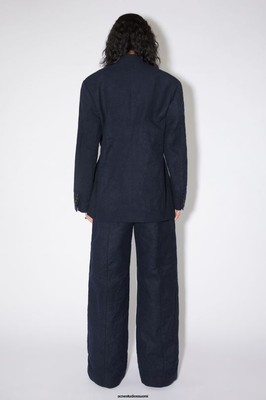 Acne Studios vaatteet laivastonsininen 0VF2B134 rento istuvuus puku takki runway show