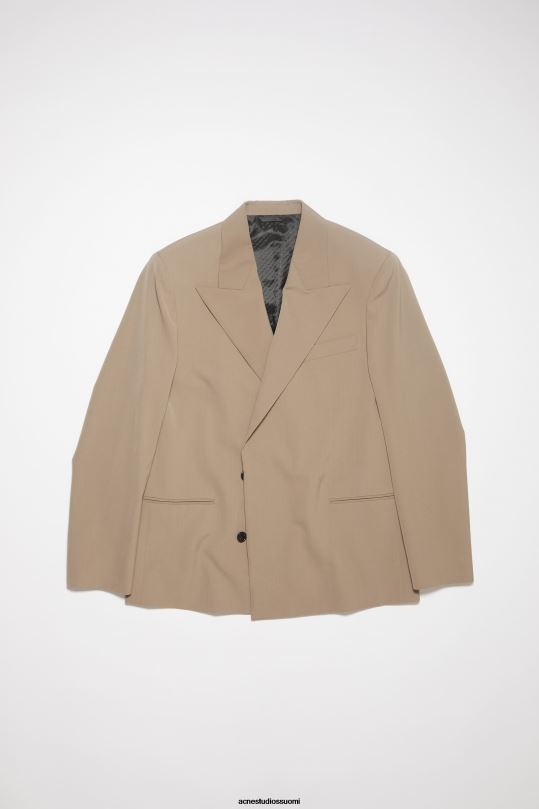 Acne Studios vaatteet mudan harmaa 0VF2B959 tavallinen pukutakki