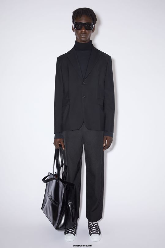 Acne Studios vaatteet musta 0VF2B1173 tavallinen pukutakki
