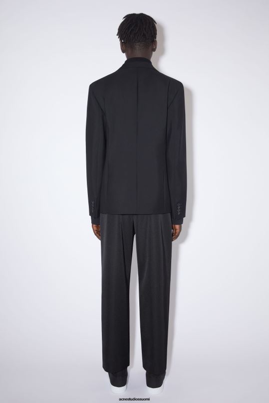 Acne Studios vaatteet musta 0VF2B1173 tavallinen pukutakki
